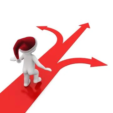 Routes of santa Stock Illustration