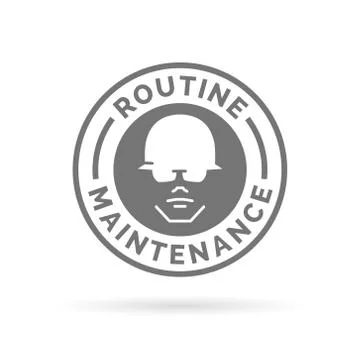 Routine maintenance icon Stock Illustration