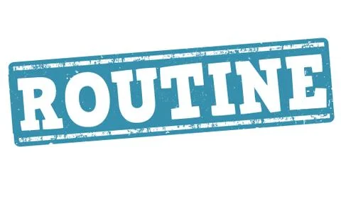 Routine stamp Stock Illustration