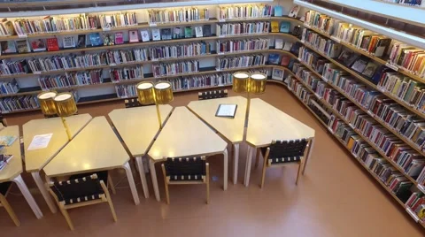 Rovaniemi Library indoors Stock Footage 67036682