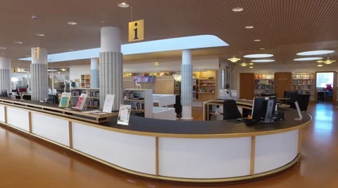 Rovaniemi Library indoors Stock Footage 67038564