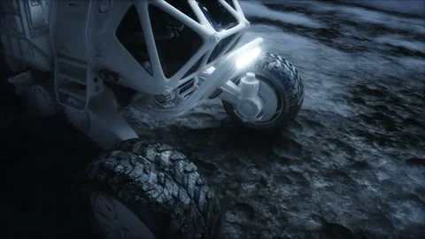 Rover on alien planet. Mars surface. Realistic 3d animation. Vídeos de archivo 160978505