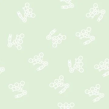 Rover discovery transport line vector seamless pattern Illustrazione stock