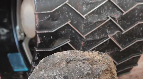 Rover Wheel Close Up 2 Stock Footage 54636280