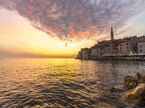 Rovinj Coast 4K 스톡 동영상 69809787