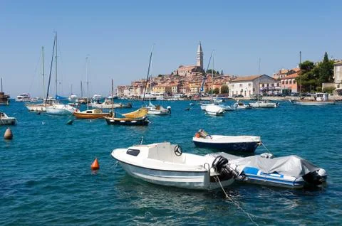 Rovinj harbor Stock Photos