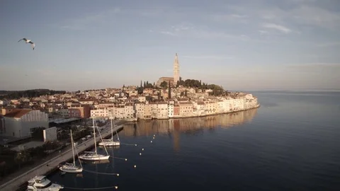 Rovinj old town Video stock 69808706