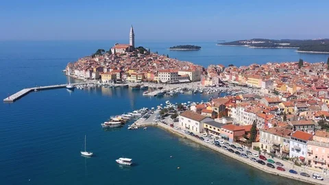 Rovinj Old Town Stock Footage 105168899