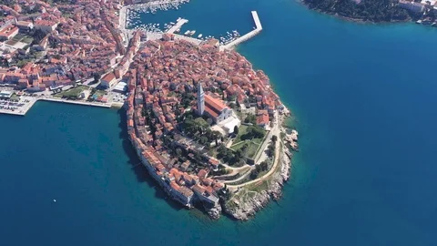 Rovinj Old Town Stock Footage 105168905