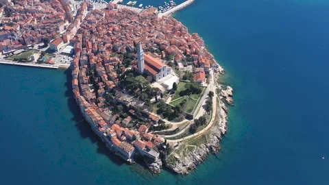 Rovinj Old Town Stock Footage 105168910
