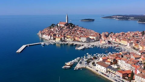 Rovinj Old Town Stock Footage 105169201