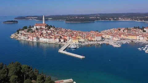 Rovinj Old Town Stock Footage 105169590