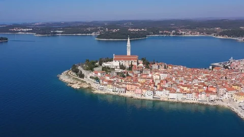 Rovinj Old Town Stock Footage 105170724