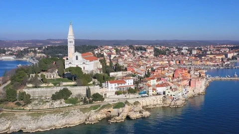 Rovinj Old Town Stock Footage 105237172