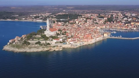 Rovinj Old Town Stock Footage 105237231