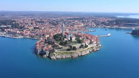 Rovinj Old Town Stock Footage 105237446