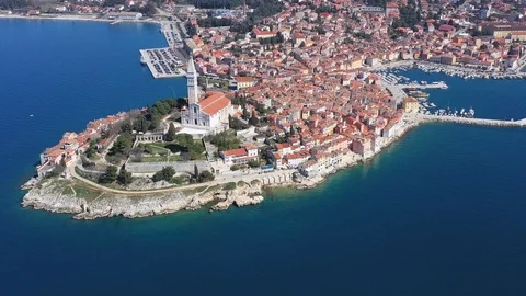 Rovinj Old Town Stock Footage 105292416