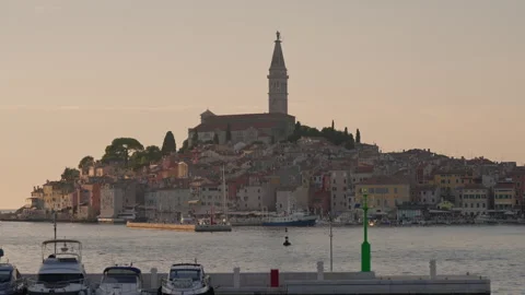 Rovinj Sunset, Croatia Video stock 283398983
