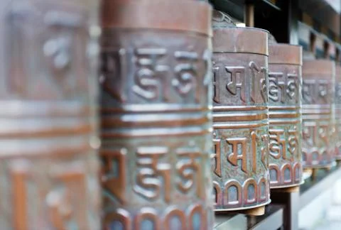 Row of bells Stockfoto's