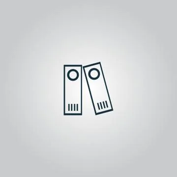 Row of binders icon, vector illustration イラスト素材