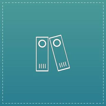 Row of binders icon, vector illustration イラスト素材