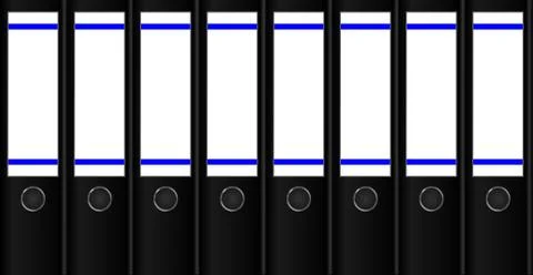 Row of binders Illustrazione stock
