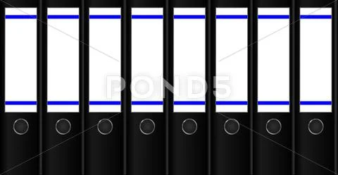 Row of binders Stock Photos