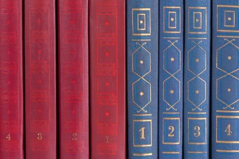 The row of books Stock Photos