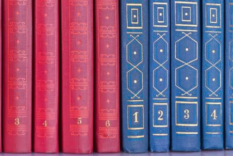The row of books Stock Photos