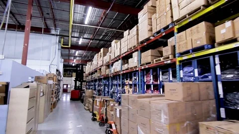 Row Of Boxes Stock Footage 124088433