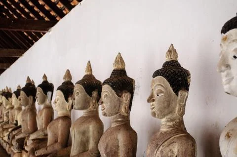 Row of buddhas Stock Photos