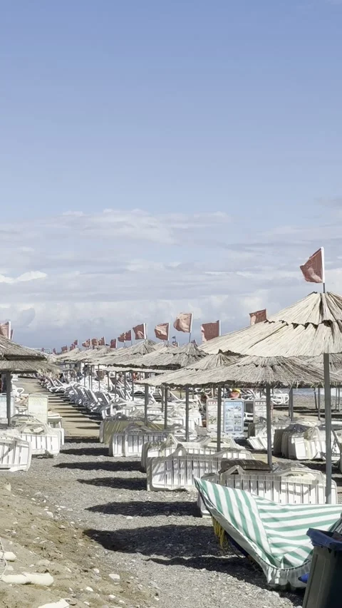 A row of bungalows Stock Footage 321021124