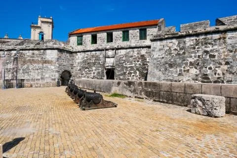 Row of Cannons Stock Photos