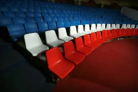 Row of chairs 스톡 사진