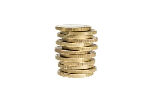 Row of coins Stock Photos