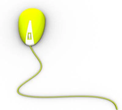 Row of Colorful USB Computer Mouse on White Background Stock Illustration