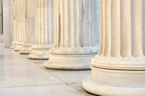Row of columns Stock Photos