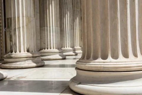 Row of columns Stock Photos
