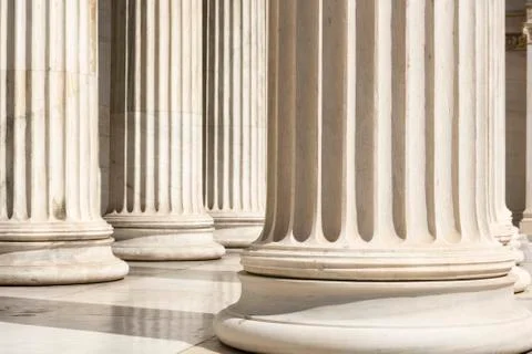 Row of columns Stock Photos