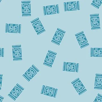 Row counter knitting wool glyph vector seamless pattern Illustrazione stock