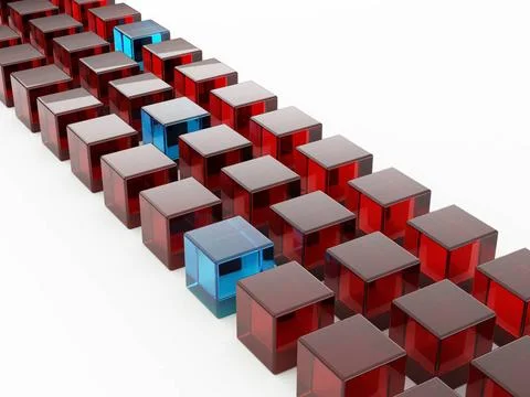 Row of cubes. 3d Row of cubes. 3d Copyright: xZoonar.com/MaksymxYemelyanov... Stock Photos