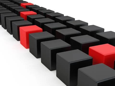 Row of cubes. 3d Row of cubes. 3d Copyright: xZoonar.com/MaksymxYemelyanov... Stock Photos