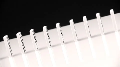 Row of Domino Tiles falling. Video stock 51826703