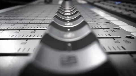 Row of Faders Stock Photos
