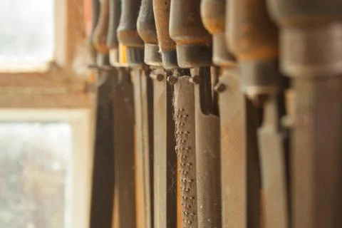 Row of files Stock Photos