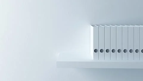 Row of folders Stock-Illustration