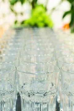 Row of glass Stock Photos