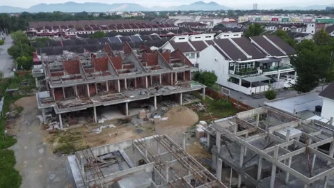 Row of houses Stock Footage 318325432