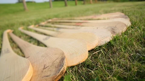 Row of Hurleys and Pick Up Stock Footage 57752129