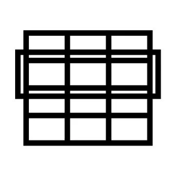 Row Icon  Stock-Illustration